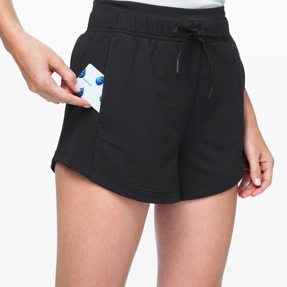 LULULEMON Inner Glow Shorts - Modal, Black size 10 - Picture 2 of 4